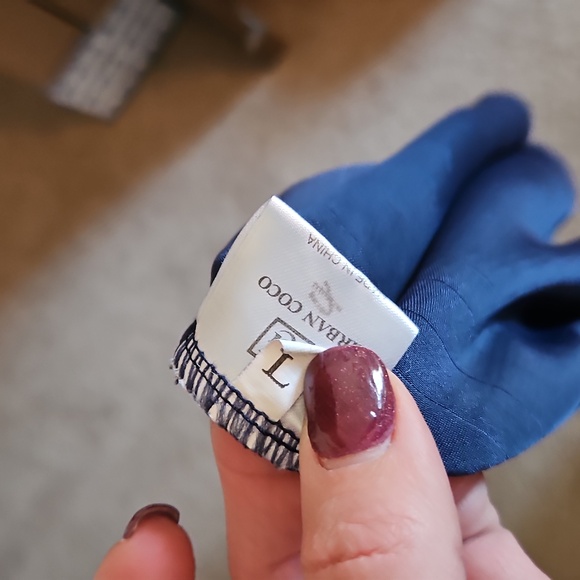 Navy Blue Skater Skirt - Picture 2 of 2